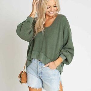 NWOT We The Free Buttercup Oversized Waffle Thermal!